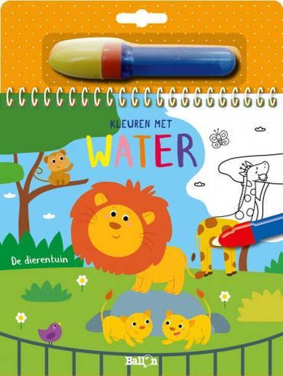 Ballon Kids Kleuren Met Water - De Dierentuin - Kleuren met water