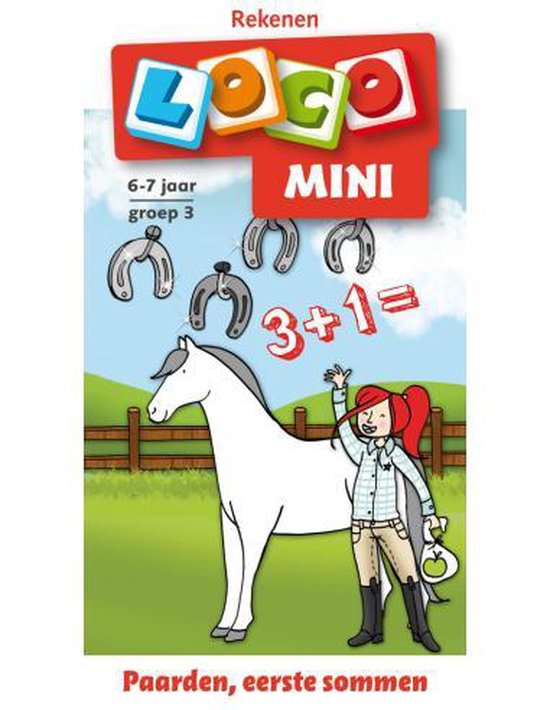 Cover van het boek 'Mini Loco Paarden Rekenen'