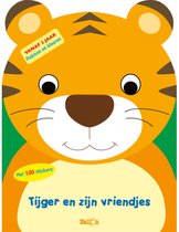 Tijger en zijn vriendjes (plakken en kleuren)