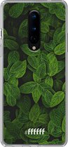 OnePlus 8 Pro Hoesje Transparant TPU Case - Jungle Greens #ffffff