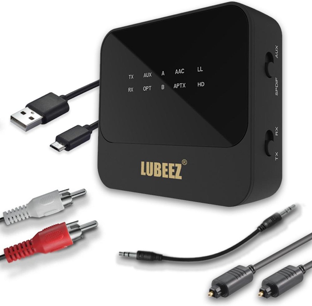 LUBEEZ© - Bluetooth ontvanger - Bluetooth 5.0 | bol.com
