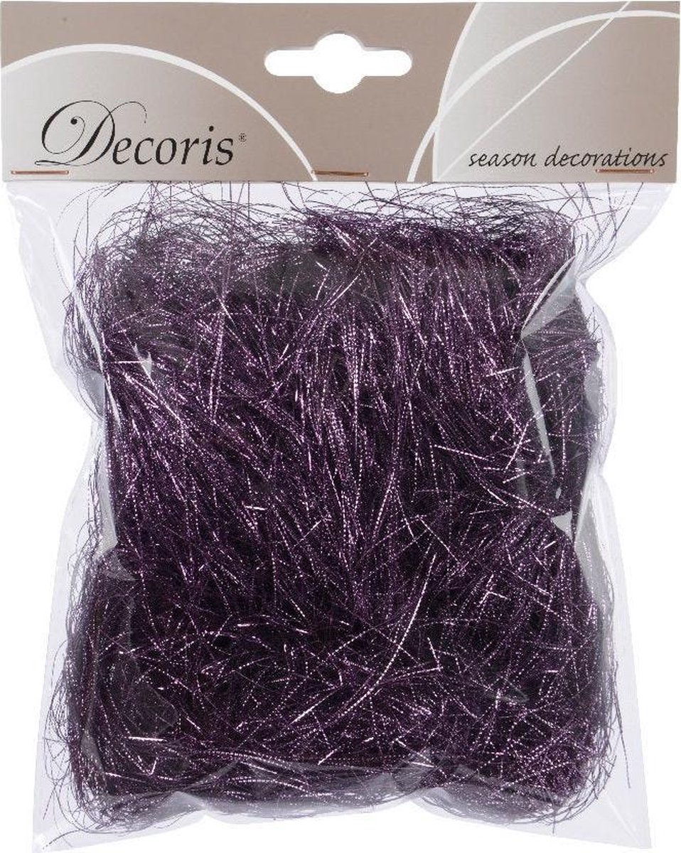 Decoris Lamettahaar Gestanst Paars/Heather (20 gram)