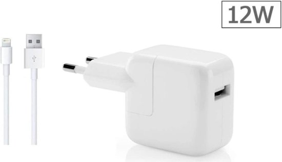 Majestueus tack lading MBH Apple iPad oplader 12W met 1m lightning kabel | bol.com