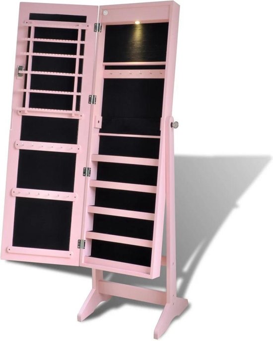 dikte Geniet Klein Staande spiegel roze (incl LW 3d klok) - spiegel staand | bol.com