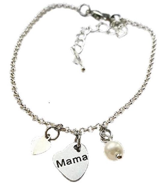 MRLK® Zilveren mama armband Love - moeder armband met pareltje - cadeau  voor moederdag... | bol.com