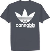 Amsterdam T-shirt adults - Cannabis - Mouse Grey S
