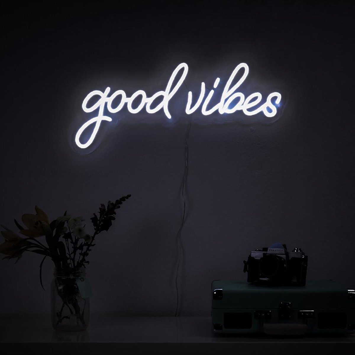 Good Vibes - Neon Verlichting - - Neon Lamp - Neon Wandlamp - Dimbaar -... bol.com