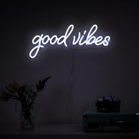 Good Vibes - Neon Verlichting - Vector - Neon Lamp Muur - Neon Wandlamp -  Dimbaar -... | bol.com
