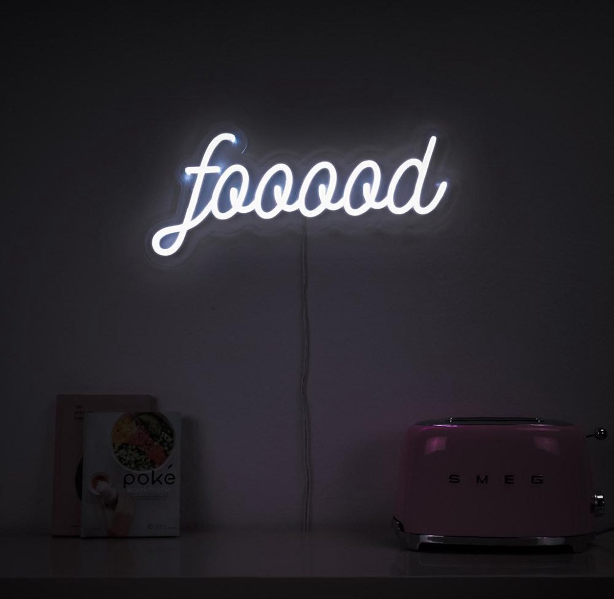 Fooooood Led Neon Sign - Neon Verlichting - Vector - Neon Lamp Muur - Neon Wandlamp - Dimbaar - Neon Light -