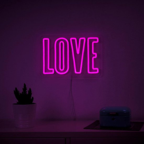 Koninklijke familie Alabama Hertellen Love Led Neon Sign - Neon Verlichting - Vector - Neon Lamp Muur - Neon  Wandlamp -... | bol.com