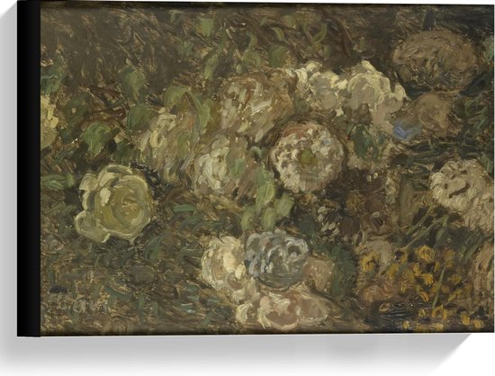 Canvas  - Oude Meesters - Bloemen, Claude Monet, 1860 - 1912 - 40x30cm Foto op Canvas Schilderij (Wanddecoratie op Canvas)