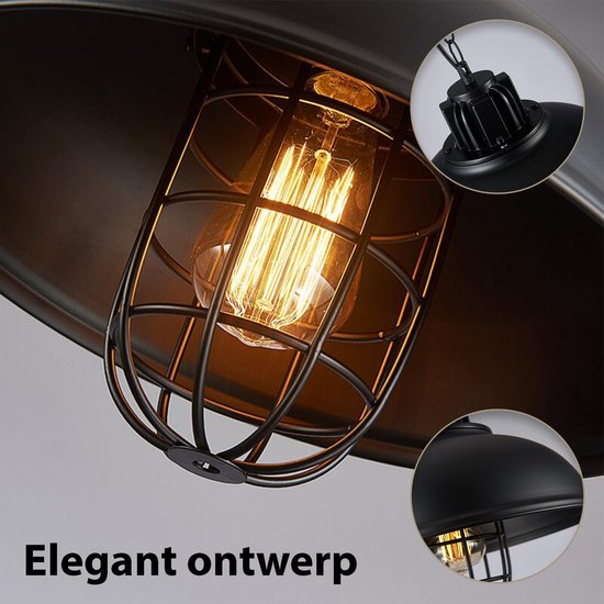 incompleet uitgebreid honing Premium Hoge Kwaliteit Industriële Hanglamp Landelijk Eetkamer Eettafel Lamp  - 1... | bol.com
