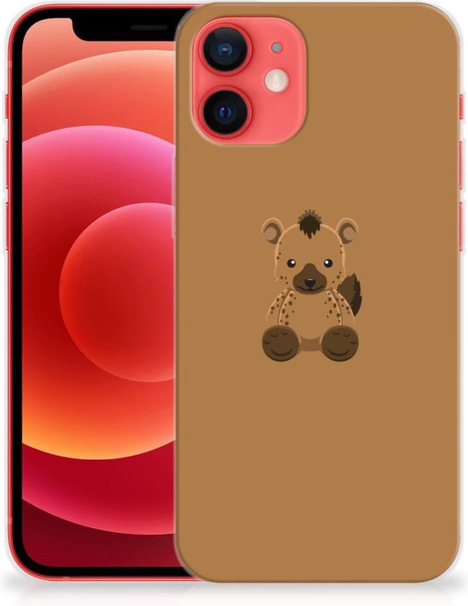 iPhone 12 Mini Telefoonhoesje met Naam Baby Hyena