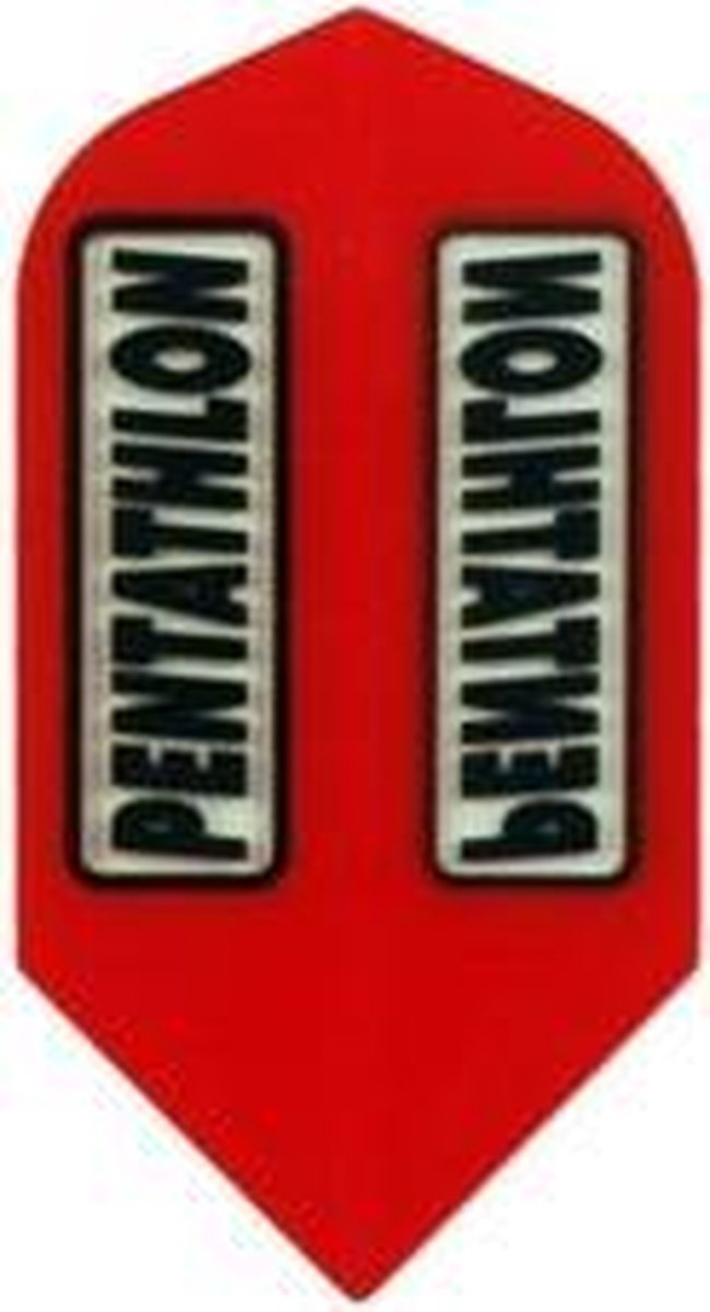 Pentathlon Transparant Slim Red - Dart Flights