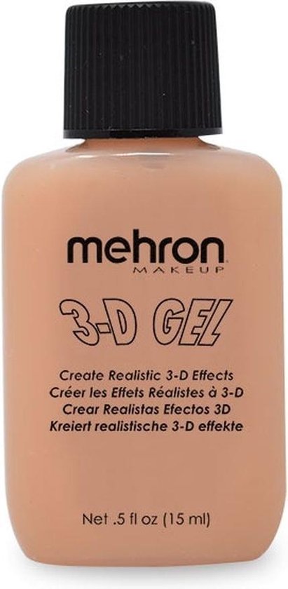 Mehron 3-D Gel voor het maken van wonden en littekens - lichte beige - 15 ml