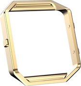 RVS vervangings frame / cover / protector voor Fitbit Blaze - goud Watchbands-shop.nl