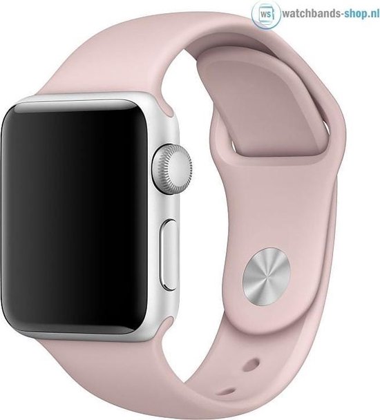 Samenwerking Reclame mouw watchbands-shop.nl bandje - Geschikt voor Apple Watch Series 1/2/3 (42mm) -  Roze - S/M | bol.com