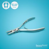 BeautyTools Professionele Nagelknipper -  Hoektang voor (Harde) Nagelhoeken en Teennagels - Pedicure / Manicure tang - Recht Snijvlak (Fijn) 16 mm - INOX (NN-1826)