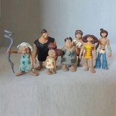 Croods - speelfiguren - Sandy - Grug - Ugga  - Prehistorische Dreamworks familie speelset - 7cm