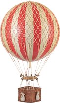 Authentic Models - Luchtballon Jules Verne - rood - diameter luchtballon 42cm