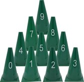 Les pions numérotés 0-9 set 10 pièces GREEN