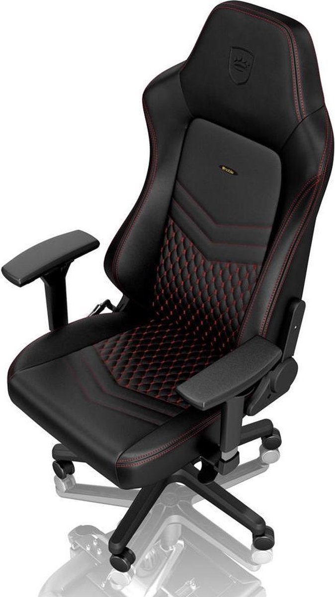 Noblechairs Hero Real leather gamestoel zwart/rood – foto 4