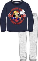 Brandweerman sam pyjama - blauw - grijs - Maat 98 / 3 jaar