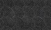 Kleen-Tex Dune Deurmat Waves - 45 x 75cm - Dark Grey