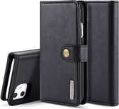 Bookcase met magnetische hardcase en kaartgleuven iPhone 11 - zwart - DG-Ming