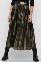 Onlhailey Pleated Skirt Jrs Gold Colour - Maat XS