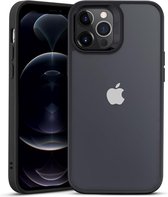 ESR Classic Hybrid - iPhone 12 / iPhone 12 Pro Hoes - Schokbestendige Back Cover - Soft TPU Case - Transparant/Zwart