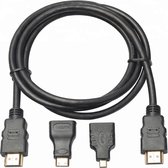 Garpex® HDMI Adapter Set - HDMI - Mini HDMI - Micro HDMI - 4K Ultra HD - 1.8 meter