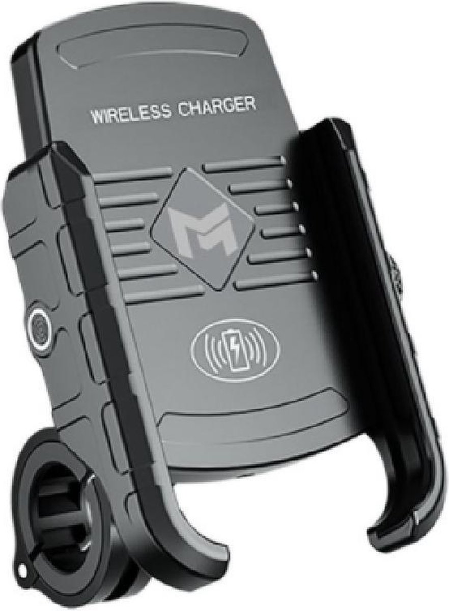Smartphone telefoonhouder motor brommer Wireless charging