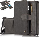 Leren Wallet iPhone 7/8 Plus  - Zwart