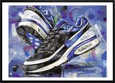 Poster - Nike Air Max Classic Bw Persian Violet - 51 X 71 Cm - Black