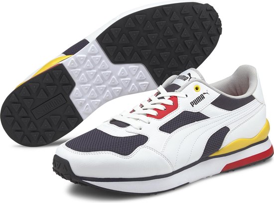 PUMA R78 FUTR Heren Sneakers - Puma White-Poppy Red-Puma Black - Maat 41 |  bol.com