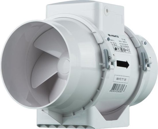 Vents buisventilator TT Ø125 mm - 220/280 m³/h - Inline ventilator