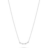 Favs dames ketting zilveren 4 Zirkoon One Size 87957306