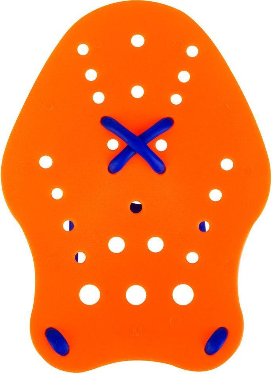 Zwem Hand Paddle Maat S Oranje / Blauw