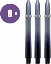 ABC Darts - Dart Shafts - Kunststof Black V Zwart - Medium - 8 sets