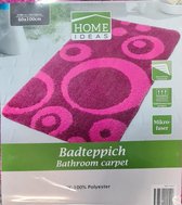 Badkamer mat ROZE - 60x100CM met Patroon