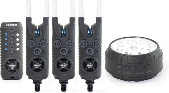 Beetmelderset Sonik Gismo 3+1 Blauw (incl bivvy lamp) — afbeelding 2