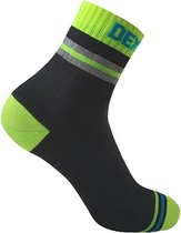 Dexshell - Pro Visibility Biking Socks Zwart/Geel  - Outdoor - Waterdichte sokken - Fietssokken - Thermosokken - Reflecterend - 100% Waterproof - M