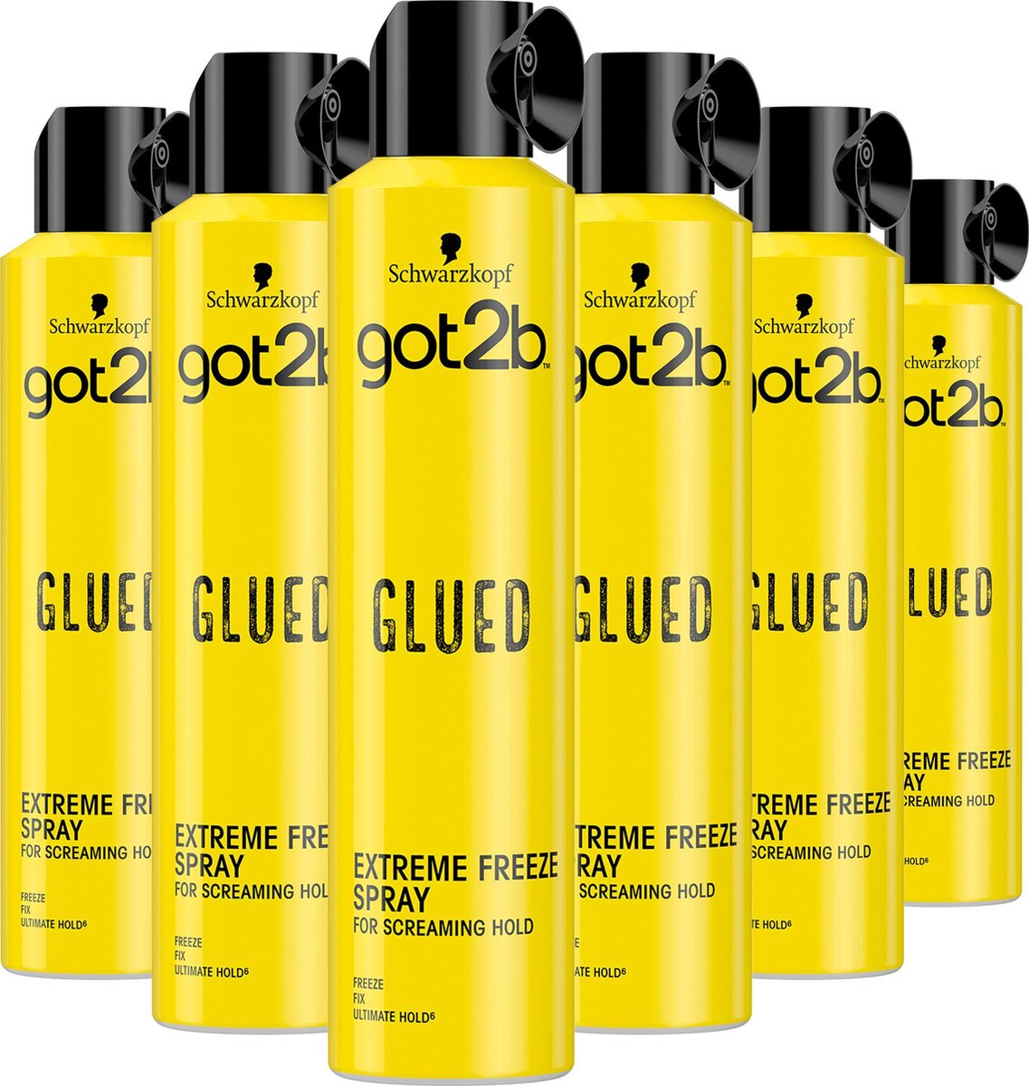 Got2b Glued hairspray 6x 300ml - Voordeelverpakking
