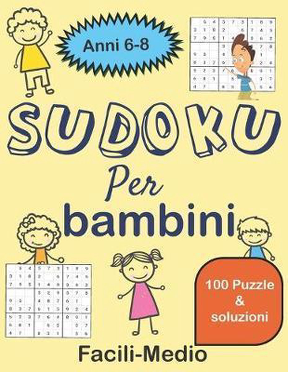 Bol Com Sudoku Per Bambini 6 8 Anni Facili Medio Shima Lach Boeken