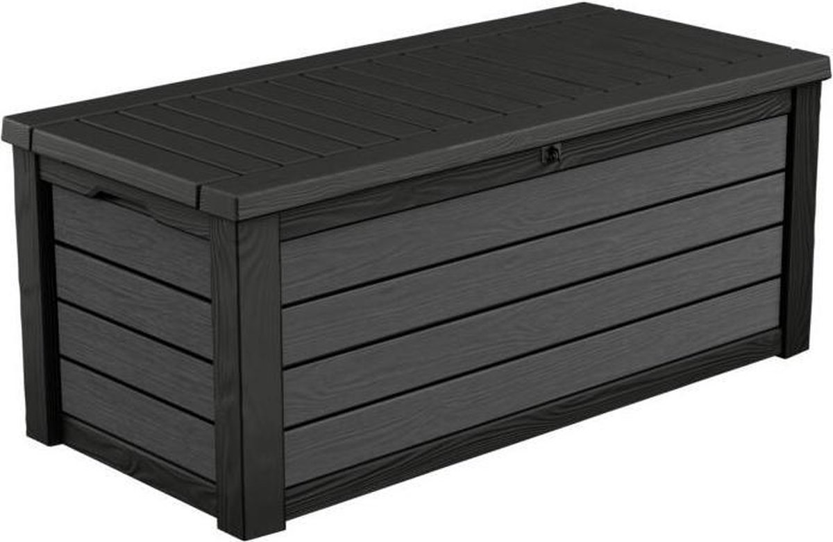 Keter Brushwood Opbergbox - 570L - 155x72,4x64,4cm - Grafiet - Keter