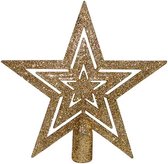 Christmas Gifts Kerstboom-piek 15 Cm Kunststof Goud