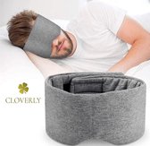 Cloverly Luxe Slaapmasker inclusief gratis reistasje voor een fijne nachtrust - cadeau tip - verstelbaar met klittenband - slaapmasker kinderen