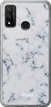Huawei P Smart (2020) Hoesje Transparant TPU Case - Classic Marble #ffffff