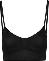 Bye Bra Naadloze Bh-Top, Balconette Bh-Top, Beugelloze Bh, Sportbeha, Goede Borstondersteuning, Shapewear Voor Vrouwen,
 Zwart, XXL